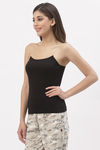 Floret Cotton Camisole (Pack of 2) - Black — thumbnail 6